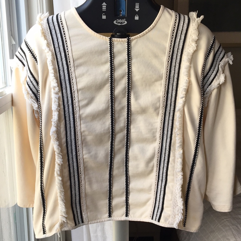 Anthropologie Eri + Ali Santillana fringe top